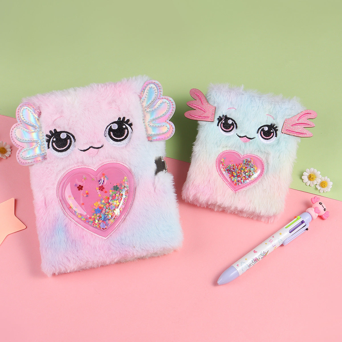 Wholesale 10pcs A6 tie-dye plush notebook student diary handbook gift reward notepad